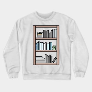 Subtle Demiboy Pride Bookcase Crewneck Sweatshirt